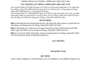 Quyết định 63/QĐ-AIDS chức năng, nhiệm vụ, quyền hạn