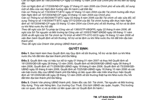 Quyết định 108/2006/QĐ-UBND bồi thường, hỗ trợ,tái định cư khi Nhà nước thu hồi đất thành phố Đà Nẵng