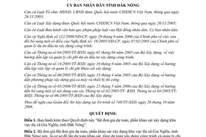 Quyết định 48/2006/QĐ-UBND bộ đơn giá dự toán phần khảo sát xây dựng Đăk Nông