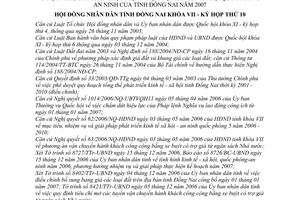 Nghị quyết 80/2006/NQ-HĐND mục tiêu, giải pháp thực hiện nhiệm vụ kinh tế - xã hội quốc phòng - an ninh của tỉnh Đồng Nai năm 2007