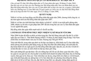 Nghị quyết 151/2006/QĐ-UBND nhiệm vụ kinh tế - xã hội năm 2007 Quận Tân Bình