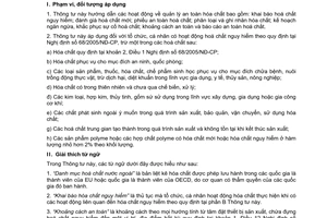 Thông tư 12/2006/TT-BCN an toàn hoá chất hướng dẫn thi hành 68/2005/NĐ-CP