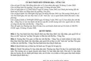 Quyết định 4688/2006/QĐ-UBND tiếp nhận, giải quyết hồ sơ theo cơ cchế