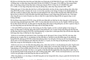 Chỉ thị 27/2006/CT-UBND phòng cháy chữa cháy rừng mùa khô hanh 2006-2007 Sơn La