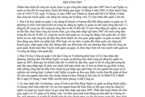 Chỉ thị 06/2006/CT-UBND thực hiện công tác đăng ký NVQS tuyển chọn gọi công dân nhập ngũ công tác tuyển sinh QS động viên QĐ năm 2007
