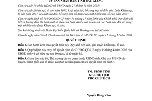 Quyết định 87/2006/QĐ-UBND Quy chế tiếp dân giải quyết khiếu nại tố cáo