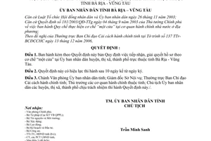 Quyết định 4741/2006/QĐ-UBND  Quy định việc tiếp nhận, giải quyết hồ sơ