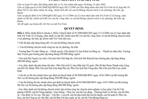 Quyết định 44/2006/QĐ-UBND điều chỉnh chế độ chính sách cán bộ không chuyên