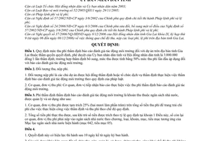 Quyết định 120/2006/QĐ-UBND mức thu, chế độ thu, nộp, quản lý sử dụng phí thẩm định báo cáo đánh giá tác động môi trường