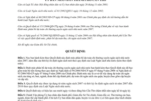 Quyết định 79/2006/QĐ-UBND dự toán chi ngân sách nhà nước tại Cần Thơ