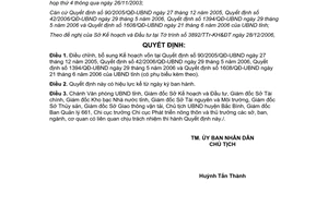 Quyết định 109/2006/QĐ-UBND điều chỉnh kế hoạch vốn đầu tư phát triển Bình Thuận