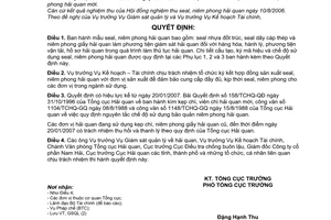 Quyết định 2811/QĐ-TCHQ  mẫu seal, niêm phong hải quan