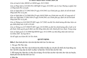 Quyết định 94/2006/QĐ-UBND Phí Thư viện Lào Cai