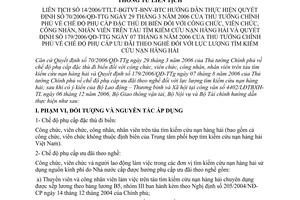 Thông tư 14/2006/TTLT-BGTVT chế độ phụ cấp ưu đãi công nhân viên chức tàu tìm kiếm cứu nạn hàng hải hướng dẫn 70/2006/QĐ-TTg 179/2006/QĐ-TTg