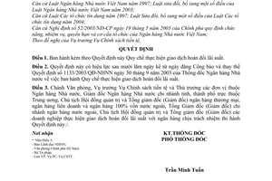 Quyết định 62/2006/QĐ-NHNN  Quy chế thực hiện giao dịch hoán đổi lãi suất