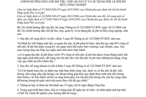 Thông tư 115/2006/TT-BTC chế độ thu, nộp, quản lý sử dụng phí, lệ phí sở hữu công nghiệp sửa đổi 132/2004/TT-BTC