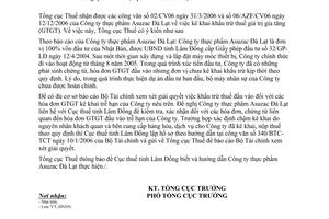 Công văn  213/TCT-DNNN  Khấu trừ thuế GTGT