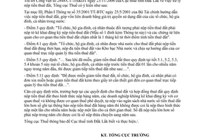 Công văn  269/TCT-TS  chính sách thu tiền thuê đất