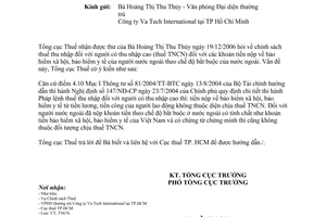 Công văn 411/TCT-TNCN thuế thu nhập đối với người có thu nhập cao