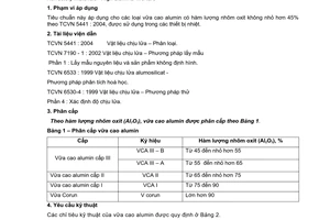 Tiêu chuẩn xây dựng Việt Nam TCXDVN 384:2007 về vật liệu chịu lửa – vữa cao Alumin do Bộ Xây dựng ban hành