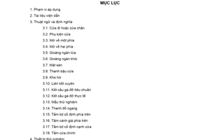 Tiêu chuẩn xây dựng Việt Nam TCXDVN 386:2007 về thử nghiệm khả năng chịu lửa – cửa đi và cửa chắn ngăn cháy do Bộ Xây dựng ban hành