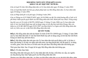 Nghị quyết 20/2007/NQ-HĐND Danh mục phí sử dụng cảng cá trên địa bàn tỉnh