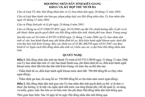 Nghị quyết 25/2007/NQ-HĐND phí thẩm định hồ sơ điều kiện hành nghề khoan nước dưới đất Kiên Giang