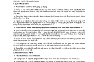 Thông tư 01/2007/TT-BCN hướng dẫn tiêu chuẩn quy trình thủ tục hồ sơ xét tặng danh hiệu Nghệ nhân nhân dân ưu tú
