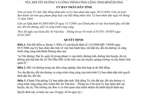 Quyết định 04/2007/QĐ-UBND sửa đổi Quyết định 114/2006/QĐ-UBND