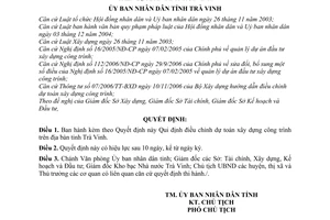 Quyết định 01/2007/QĐ-UBND điều chỉnh dự toán xây dựng công trình