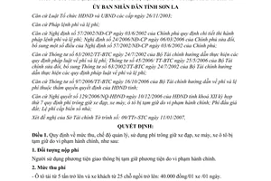 Quyết định 03/2007/QĐ-UBND mức thu chế độ quản lý sử dụng phí trông giữ xe bị tạm giữ vi phạm hành chính