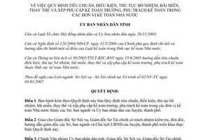Quyết định 112/QĐ-UBND 2007 thủ tục bổ nhiệm bãi miễn thay thế xếp phụ cấp kế toán trưởng nhà nước Đắk Lắk