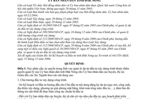 Quyết định 03/2007/QĐ-UBND phân cấp, ủy quyền quản lý dự án đầu tư xây dựng