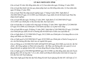 Quyết định 03/2007/QĐ-UBND chính sách phát triển kinh tế trang trại Tuyên Quang