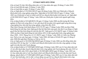 Quyết định 04/2007/QĐ-UBND  chính sách khuyến khích phát triển tiểu thủ công nghiệp làng nghề trên địa bàn tỉnh Tuyên Quang