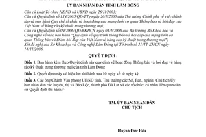 Quyết định 01/2007/QĐ-UBND hoạt động Thông báo hỏi đáp hàng rào kỹ thuật trong thương mại