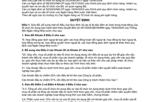 Quyết định 03/2007/QĐ-NHNN tỷ lệ bảo đảm an toàn hoạt động tổ chức tín dụng sửa đổi Quyết định 457/2005/QĐ-NHNN