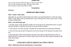 Nghị định 14/2007/NĐ-CP hướng dẫn Luật Chứng khoán