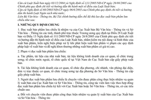 Thông tư liên tịch 01/2007/TTLT-BVHTT-BTC hướng dẫn định mức chế độ thù lao đọc xuất bản phẩm lưu chiểu