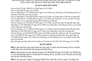 Quyết định 05/2007/QĐ-UBND Quy định chính sách bồi thường, hỗ trợ, tái định cư khi Nhà nước thu hồi đất tỉnh Bình Phước