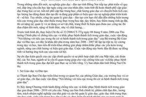 Chỉ thị 04/2007/CT-UBND chống tiêu cực khắc phục bệnh thành tích giáo dục dạy tốt, học tốt đạt kết quả thực chất