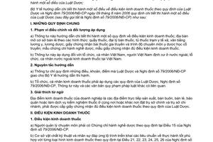 Thông tư 02/2007/TT-BYT hướng dẫn thi hành điều kiện kinh doanh thuốc quy định Luật Dược Nghị định 79/2006/NĐ-CP