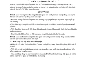 Nghị quyết 02/2007/NQ-HĐND giám sát  2007 Hội đồng nhân dân quận Phú Nhuận