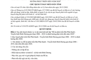 Quyết định 317/QĐ-UBND 2007 nhiệm vụ dự toán kinh phí Đài Phát thanh Bình Dương