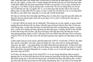 Chỉ thị 07/2007/CT-UBND tiếp tục thực hiện luật phòng cháy chữa cháy Quảng Nam