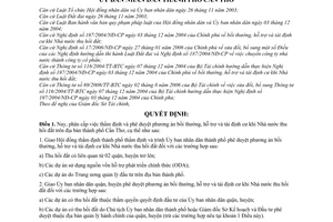 Quyết định 03/2007/QĐ-UBND phân cấp thẩm định phê duyệt phương án bồi thường