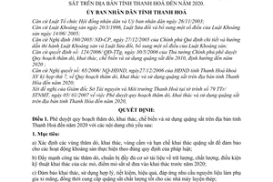 Quyết định 309/QĐ-UBND  Phê duyệt quy hoạch thăm dò, khai thác