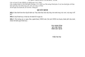 Quyết định 09/QĐ-UBND Quy định thực hiện nếp sống văn minh