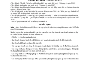 Quyết định 05/2007/QĐ-UBND nhiệm vụ chi đầu tư các cấp ngân sách