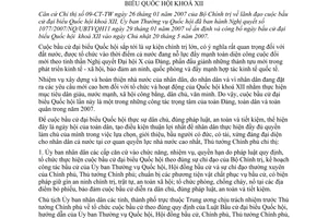 Chỉ thị 02/2007/CT-TTg tổ chức cuộc bầu cử đại biểu Quốc hội khoá 12